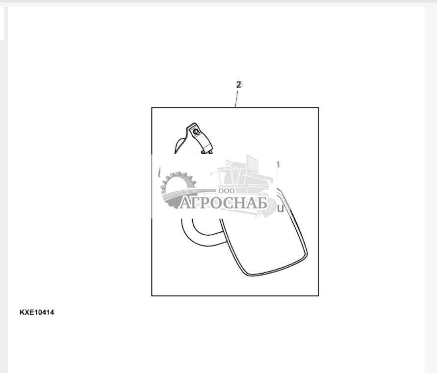 Комплект бордюрного зеркала, левая сторона 